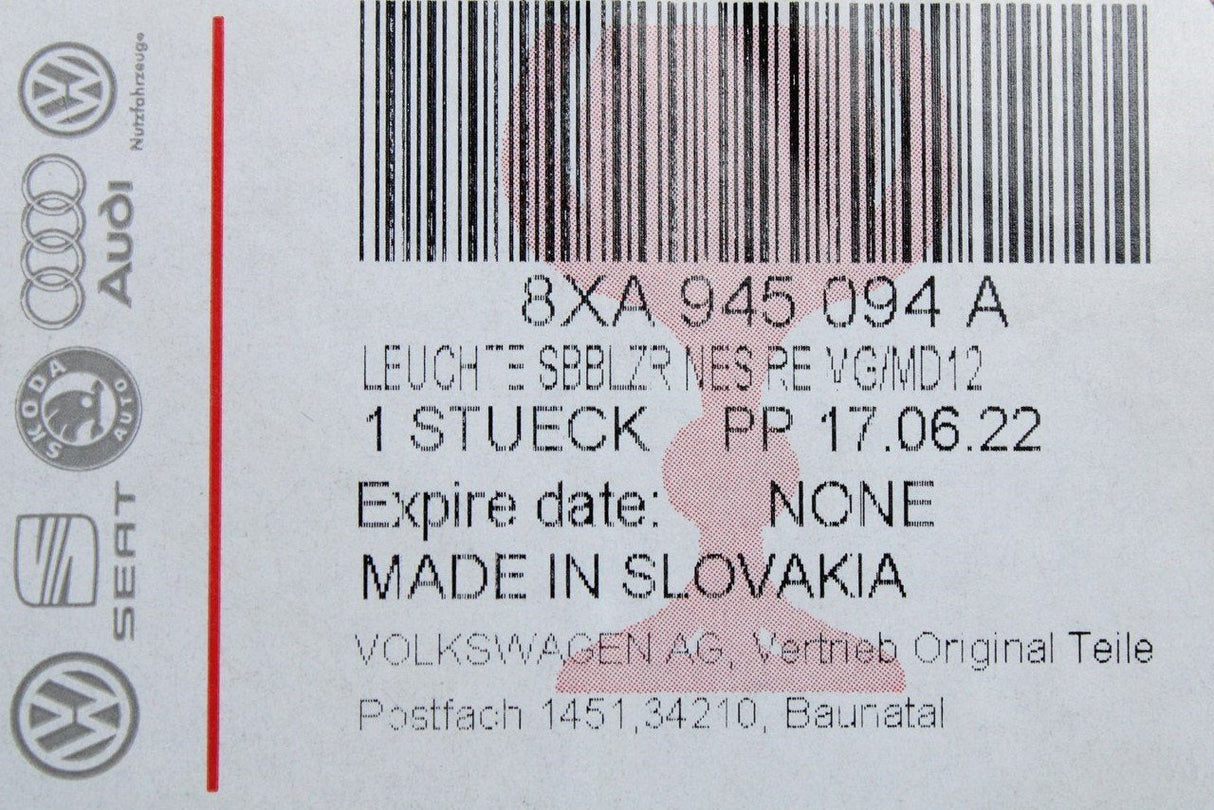 Audi A1 2015-2018 LED rear tail light unit (right) 8XA945094A