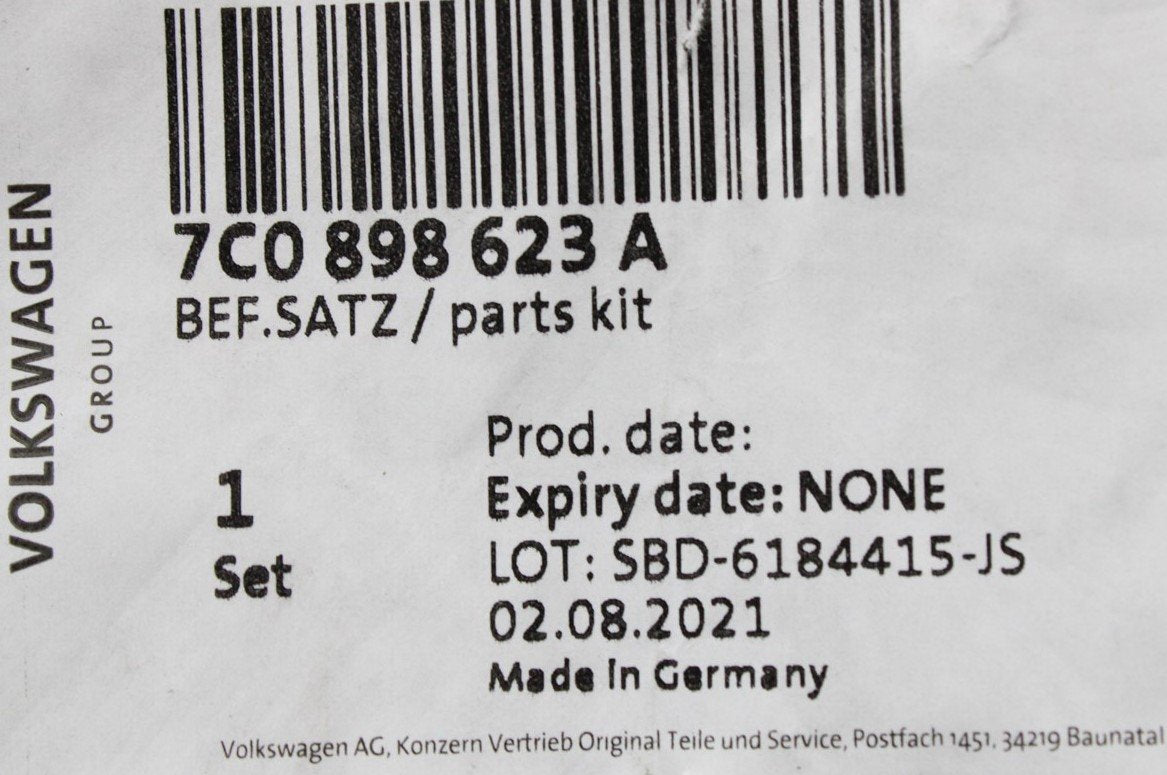VW Crafter 2017-on bumper fixing screw set (rear) 7C0898623A