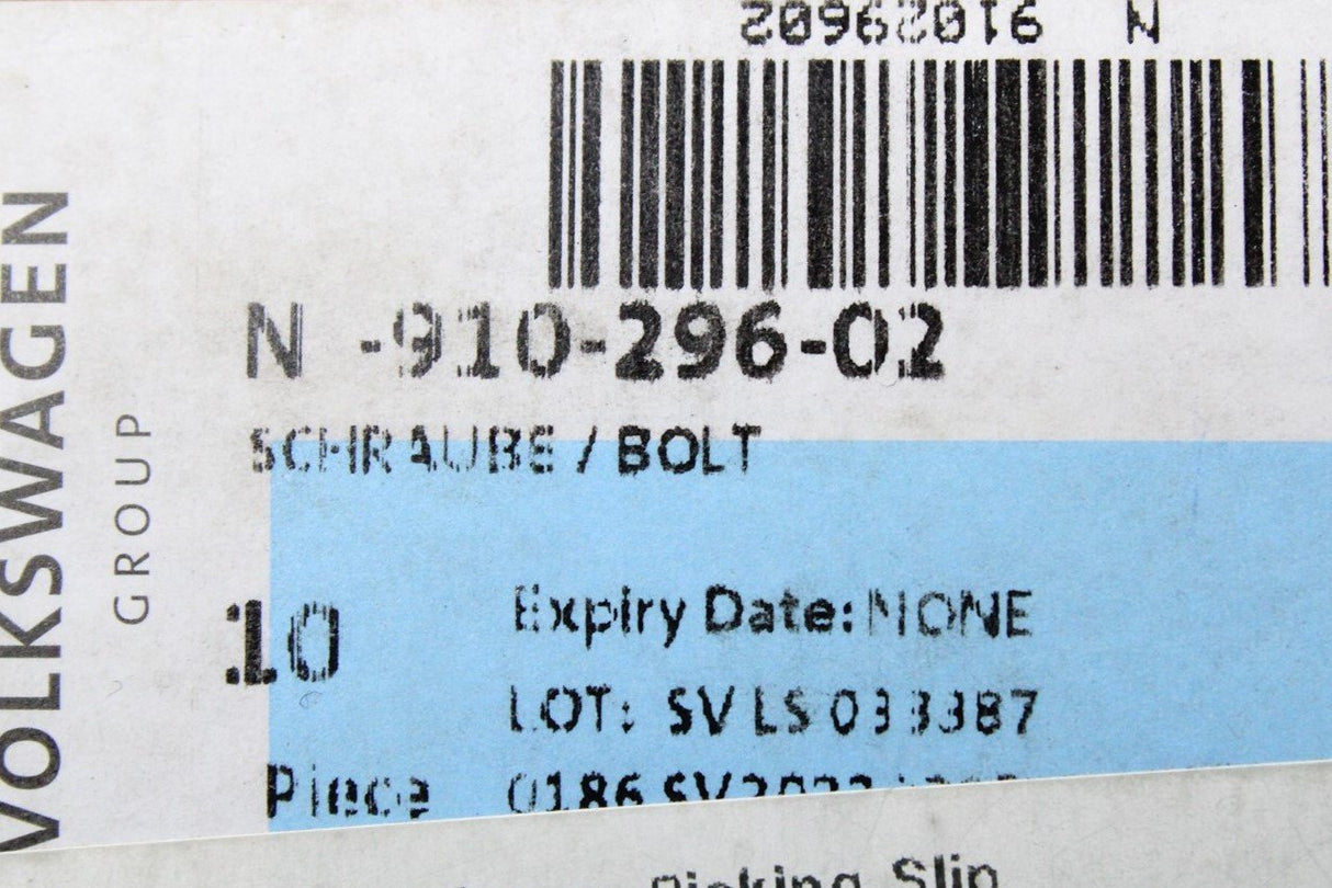 VW Audi Skoda SEAT double stud bolt (M10x55/M6x12) N91029602