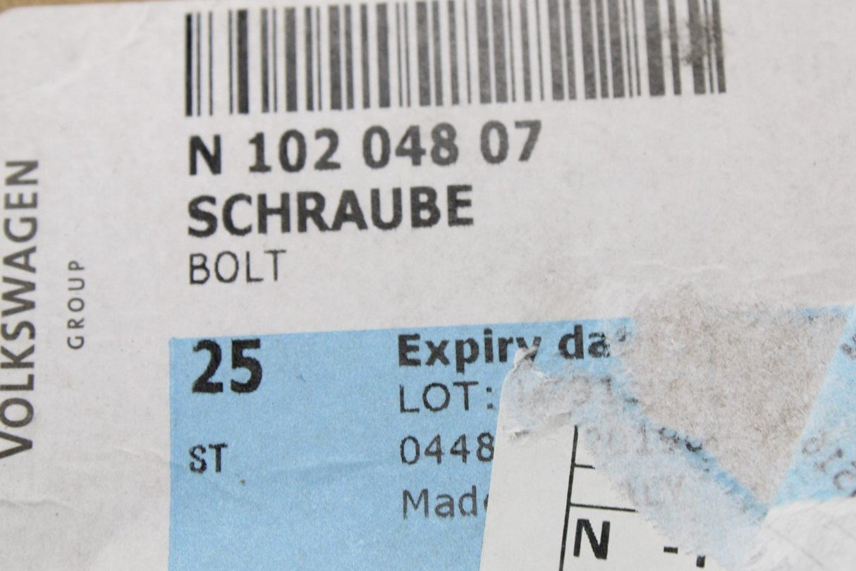 VW Audi Skoda SEAT gearbox mount hexagon head bolt (M10x35) N10204807