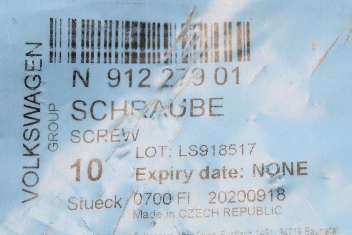 Audi A4 S4 A5 S5 Q5 2016-on subframe bolt (rear) M12x1.5x155 N91227901