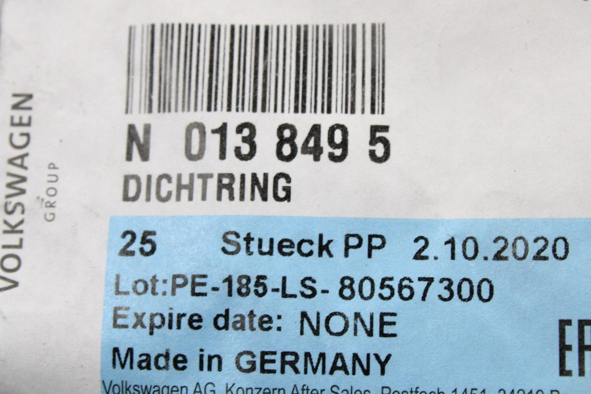VW Touareg Audi A1 A3 Skoda Rapid SEAT sealing washer 14x20mm N0138495