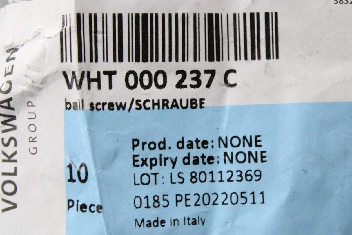 VW Golf R Audi RS3 Skoda SEAT wheel bearing screw M12x1.5x45 WHT000237C