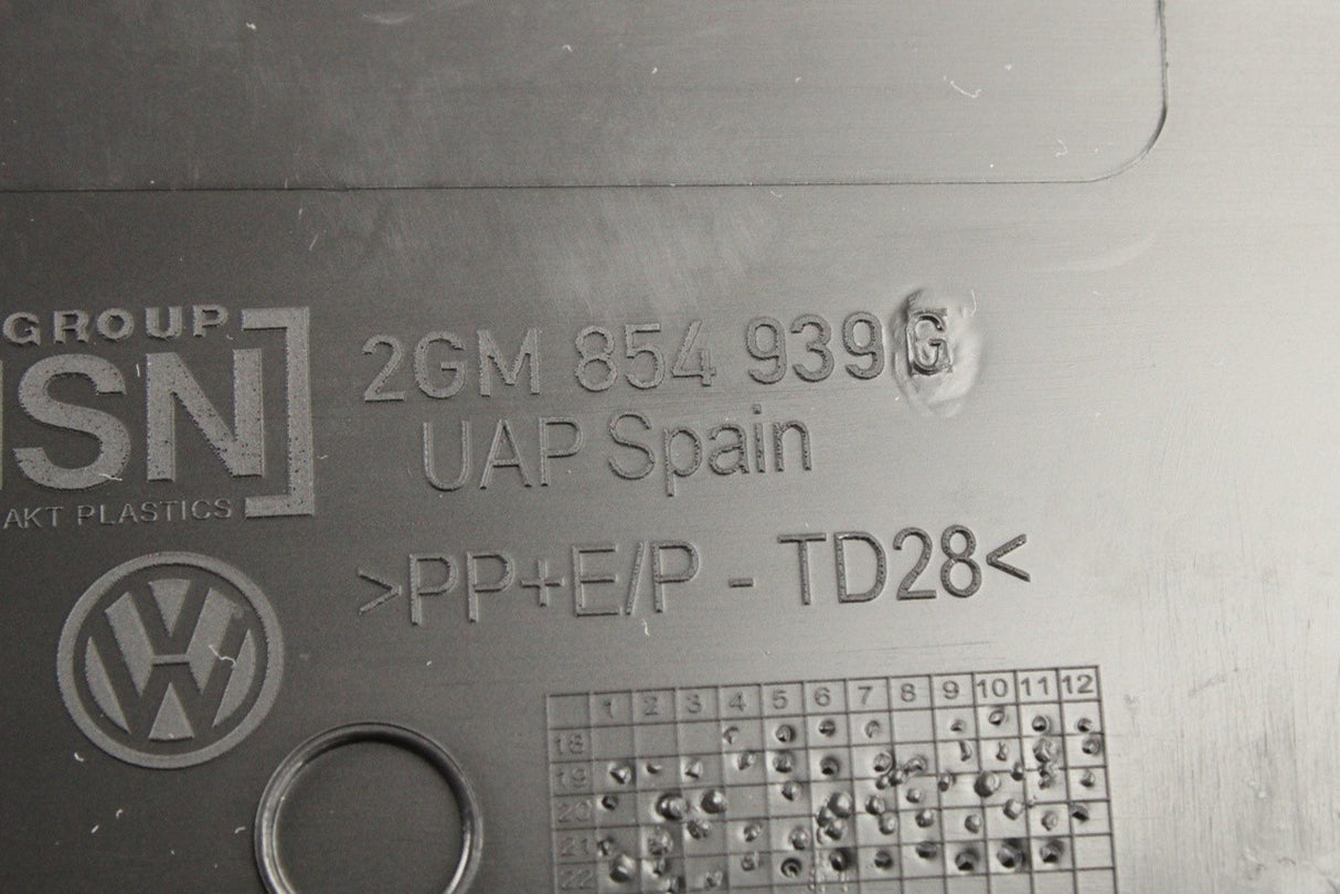 VW T-Cross 2019-on lower front door cover trim (left) 2GM854939G 9B9