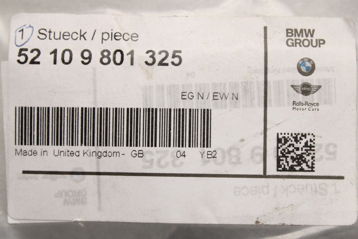 MINI R60 2010-2015 front seat backrest spring mat (left) 52109801325