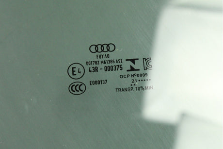 Audi Q3 RSQ3 2019-on door window glass (right front) 83A845202