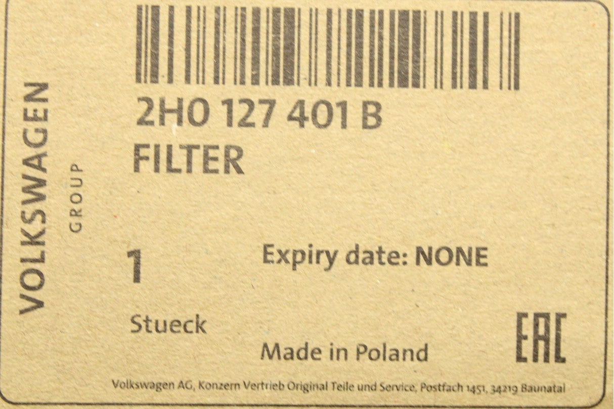 VW Amarok 2010-21 2.0 TDI fuel filter 2H0127401B