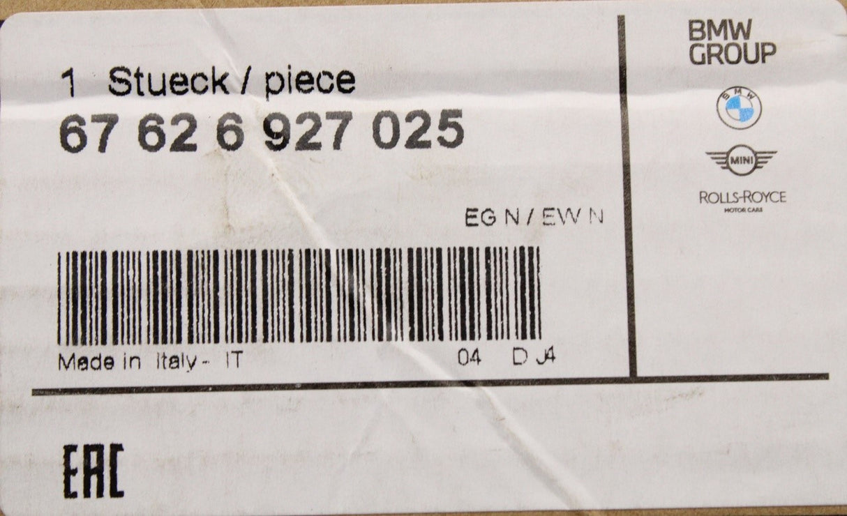 BMW E87 E90 E91 rear electric window motor (left) 67626927025