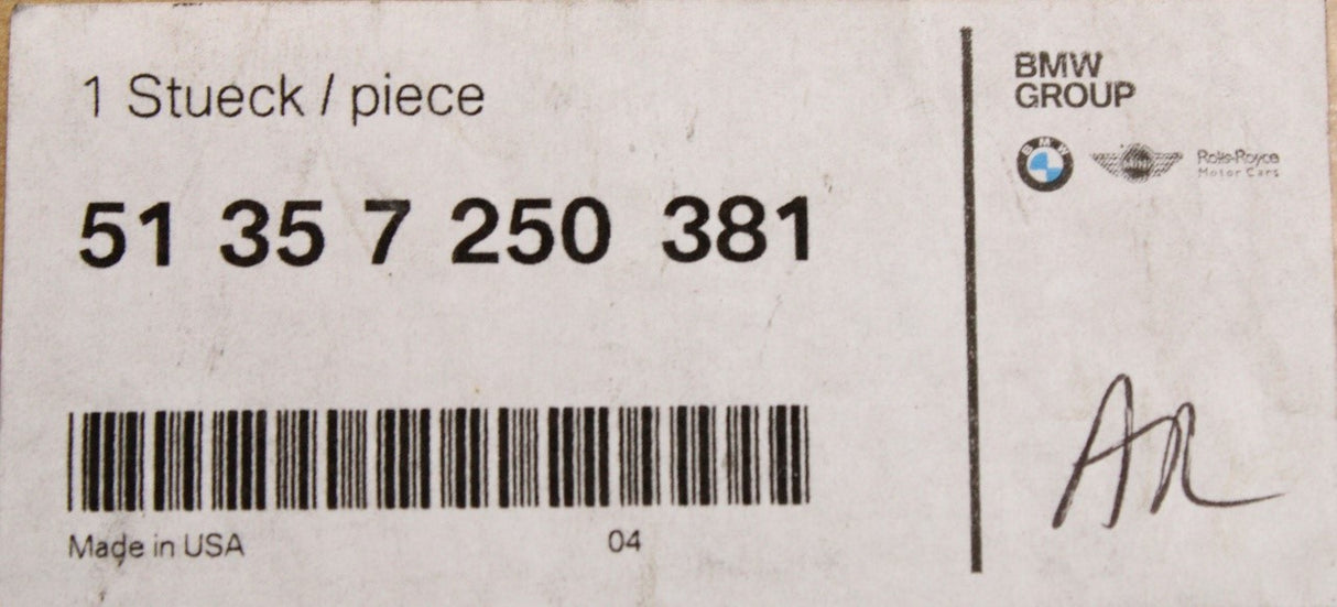 BMW X3 F25 rear door C pillar trim (left) 51357250381