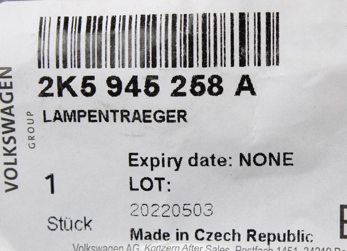 VW Caddy 2004-2015 rear light bulb holder (right) 2K5945258A