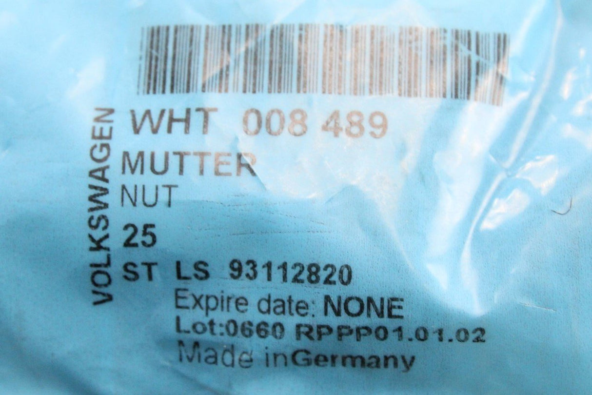 VW Audi Skoda SEAT hexagon plastic collar nut (x2) WHT008489