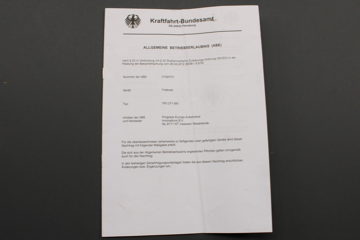 VW Touareg 7P 2011-2018 side step running boards set 7P0071691 PRP