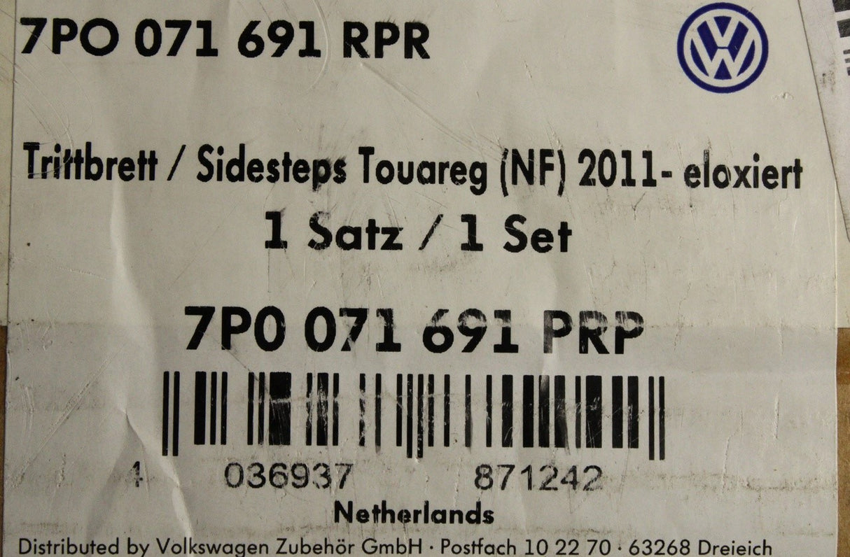 VW Touareg 7P 2011-2018 side step running boards set 7P0071691 PRP