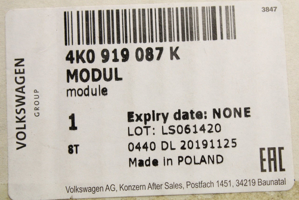 Audi A6 S6 A7 2019-on fuel pump assembly (petrol) 4K0919087K