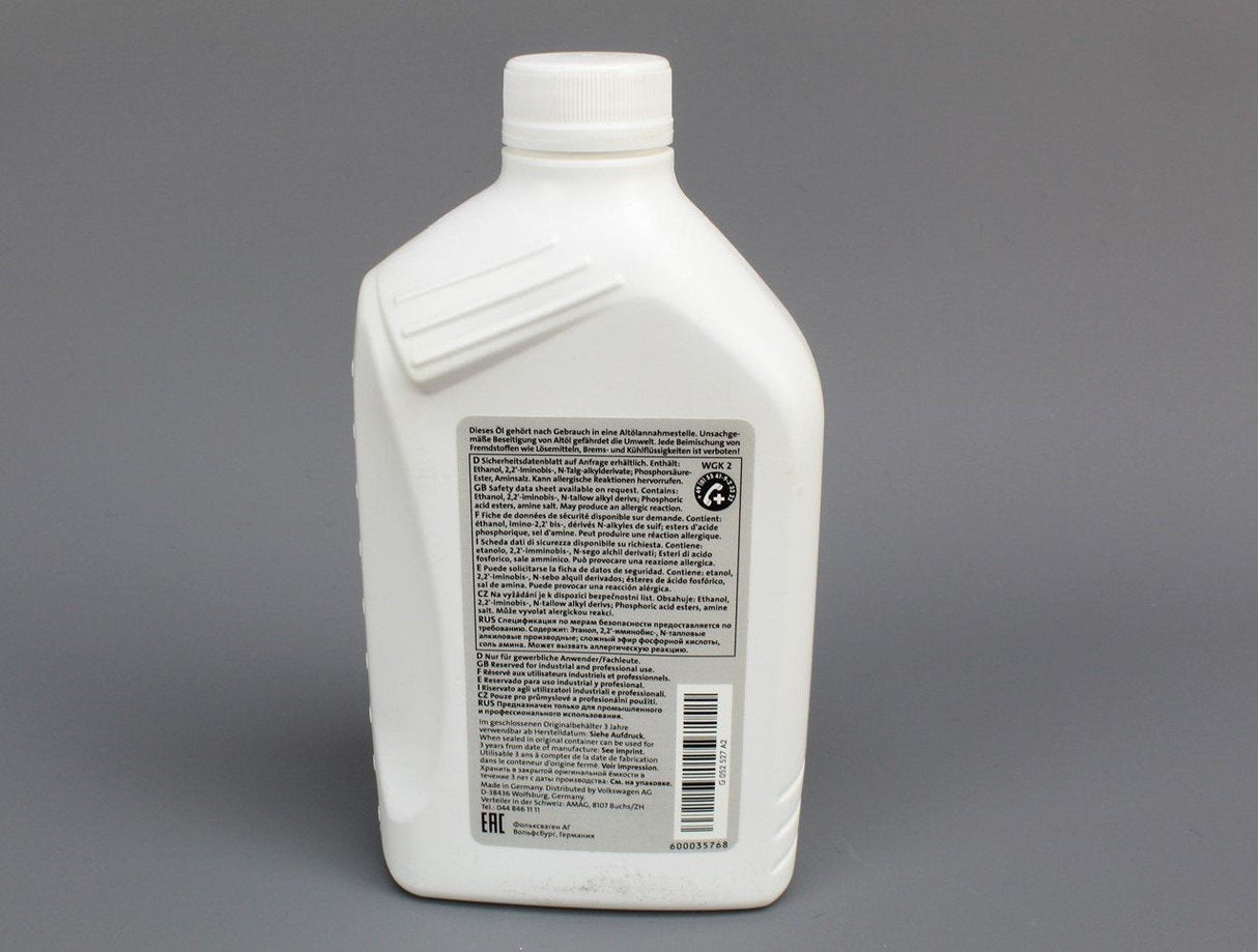 VW Audi Skoda SEAT high performance manual gearbox oil (1L) G052527A2