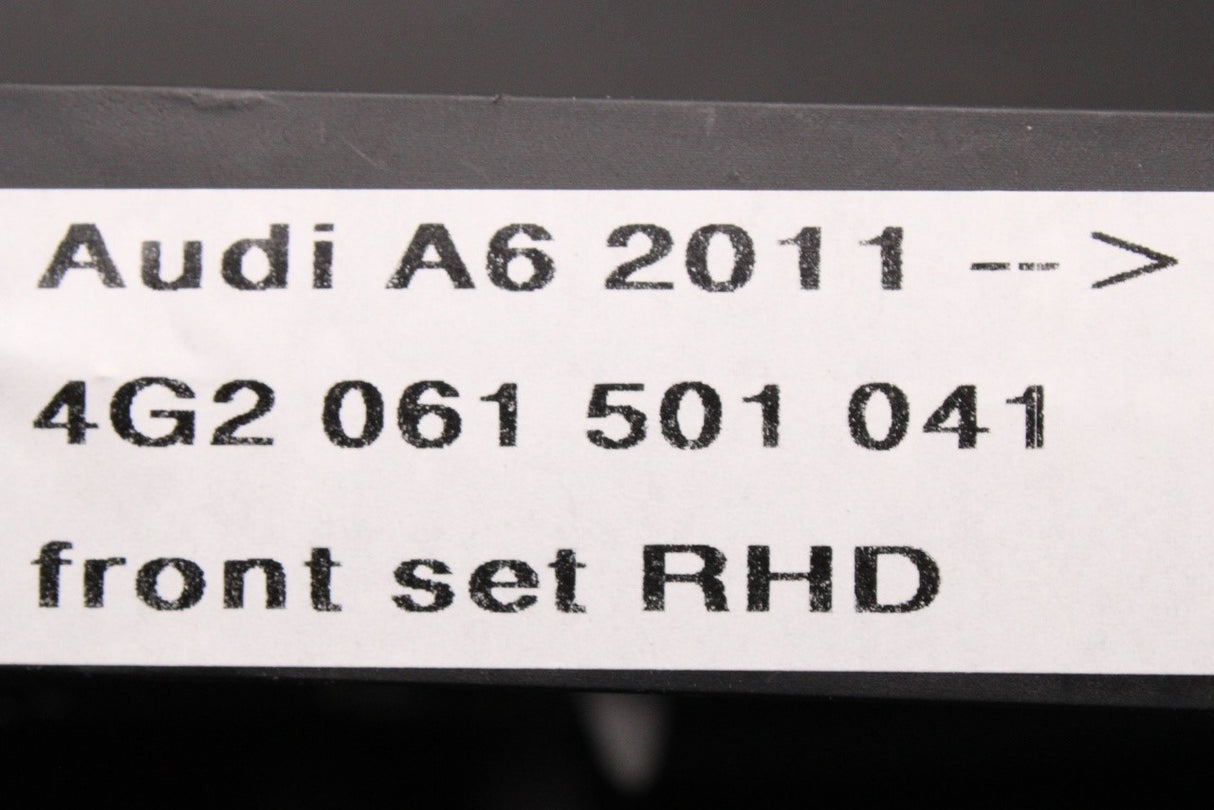 Audi A6 C7 2011-2014 RHD rubber floor mats (front) 4G2061501 041