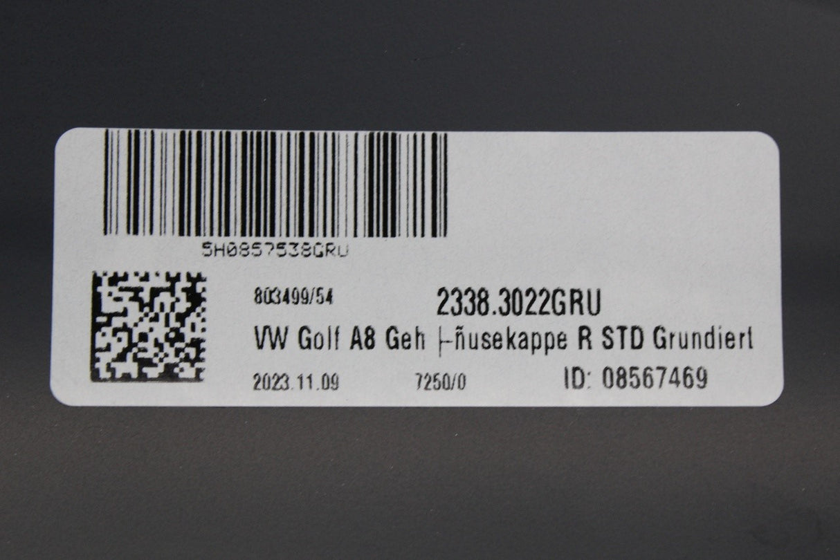 VW Golf MK8 20-on ID.3 20-on wing mirror cover cap (right) 5H0857538 GRU