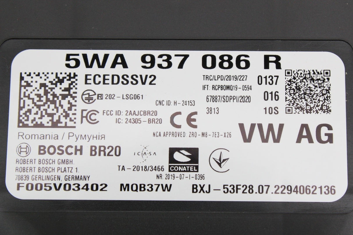 VW Golf Audi A3 Skoda SEAT CUPRA body control module (BCM) 5WA937086R