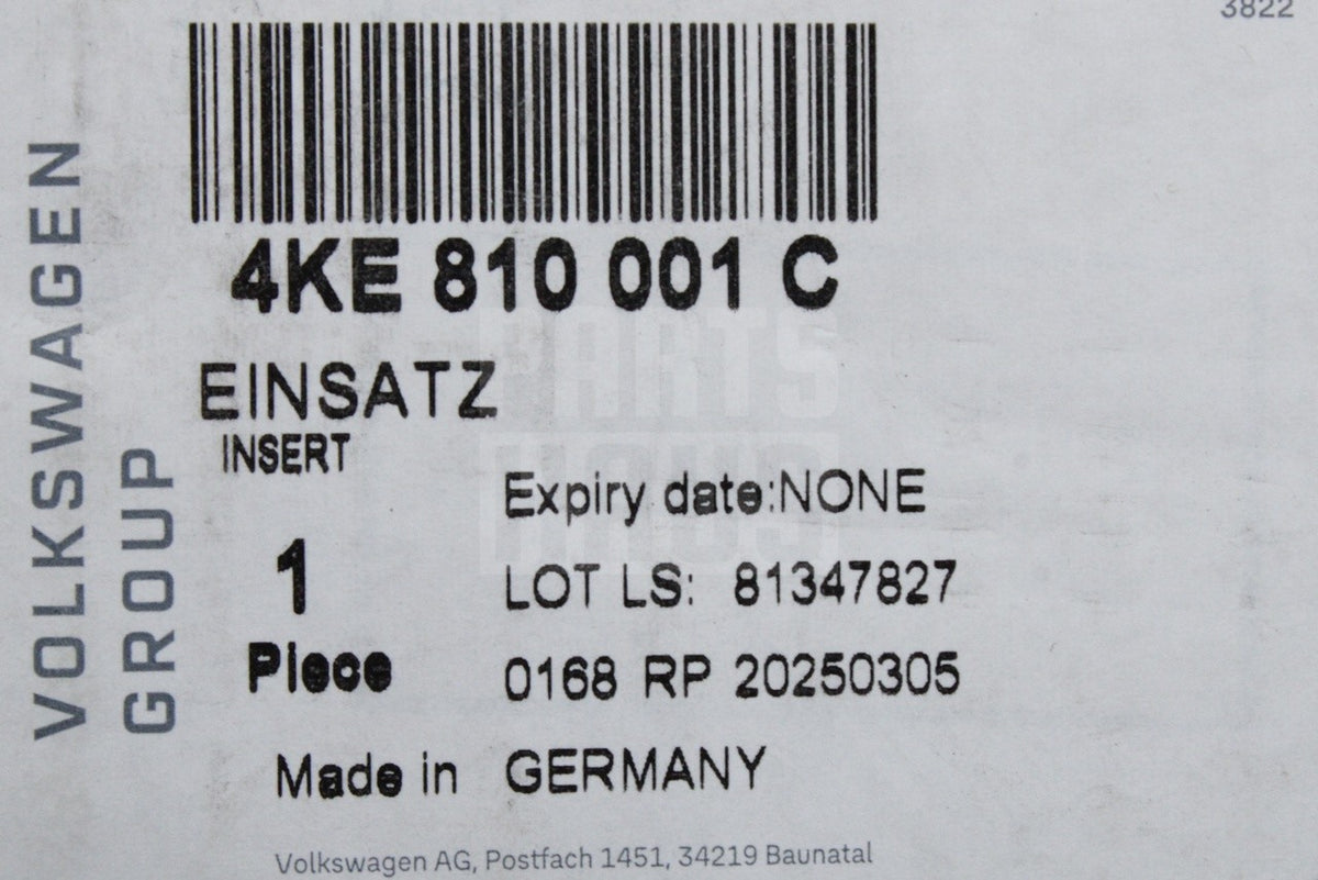 Audi e-tron 2021-23 front charging port flap insert (left) 4KE810001C