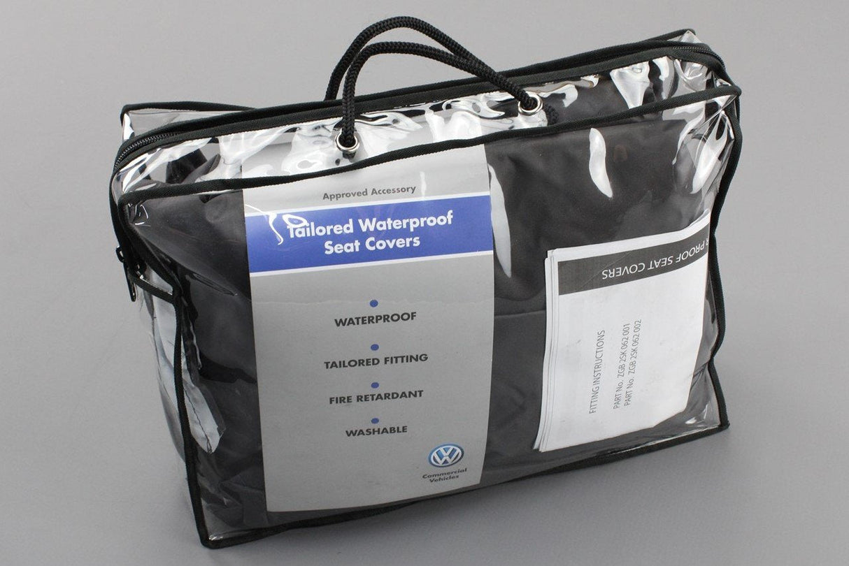 Genuine VW Caddy 2020-on waterproof front seat covers (grey) ZGB2SK062002