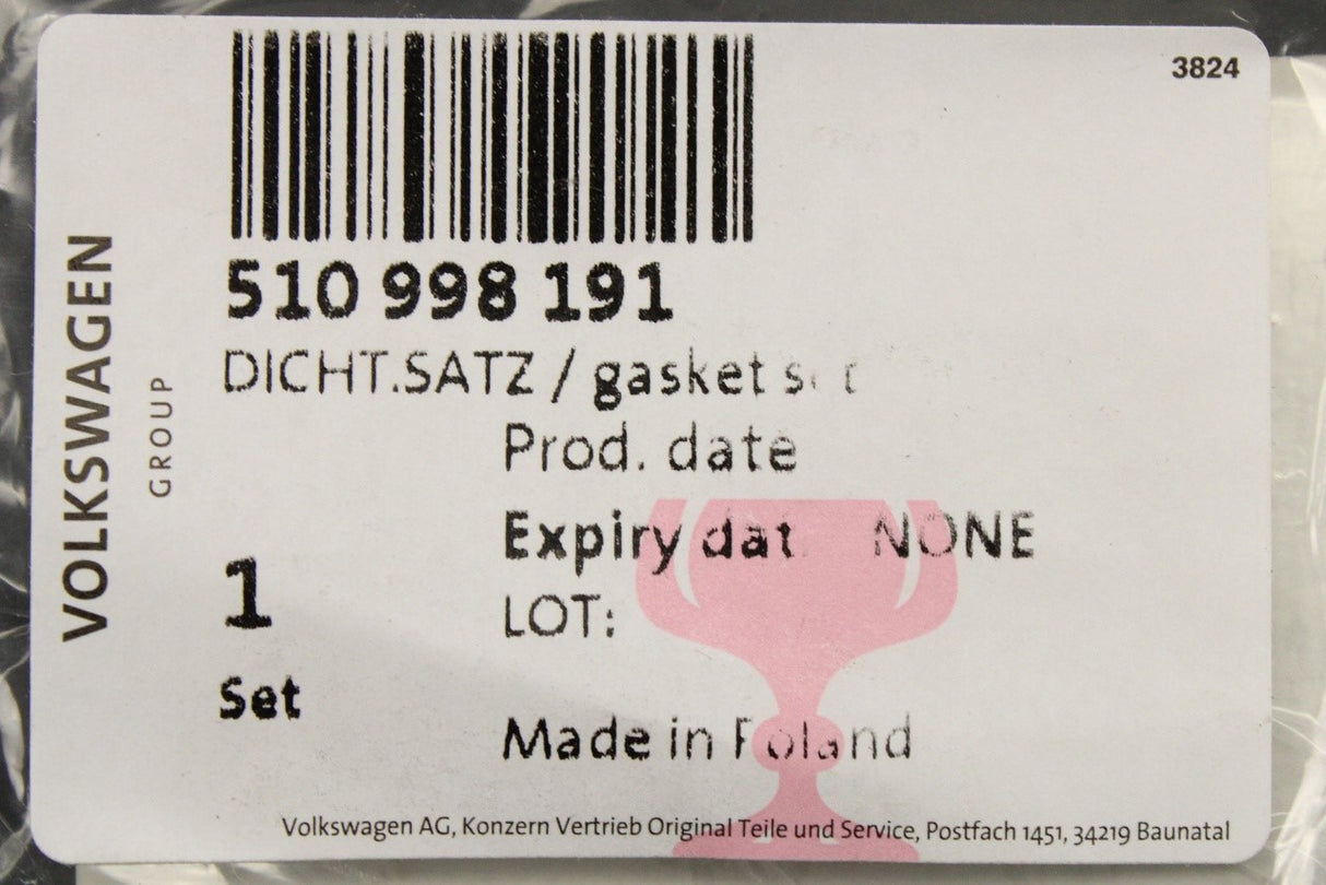 VW Golf Sportsvan 2014-2020 tail light gasket (outer) 510998191