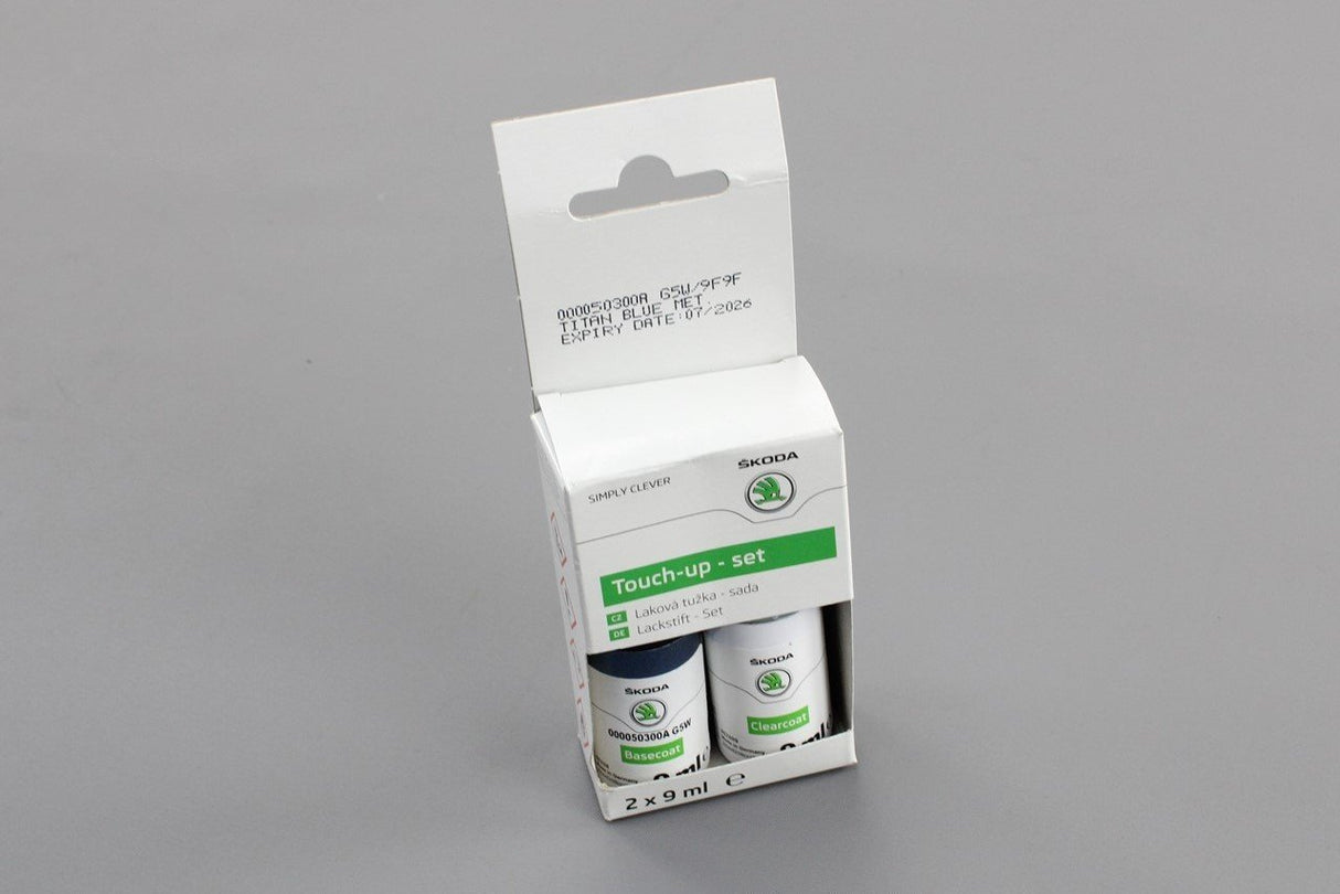 Skoda touch up paint set (Titan Blue metallic) 000050300A G5W