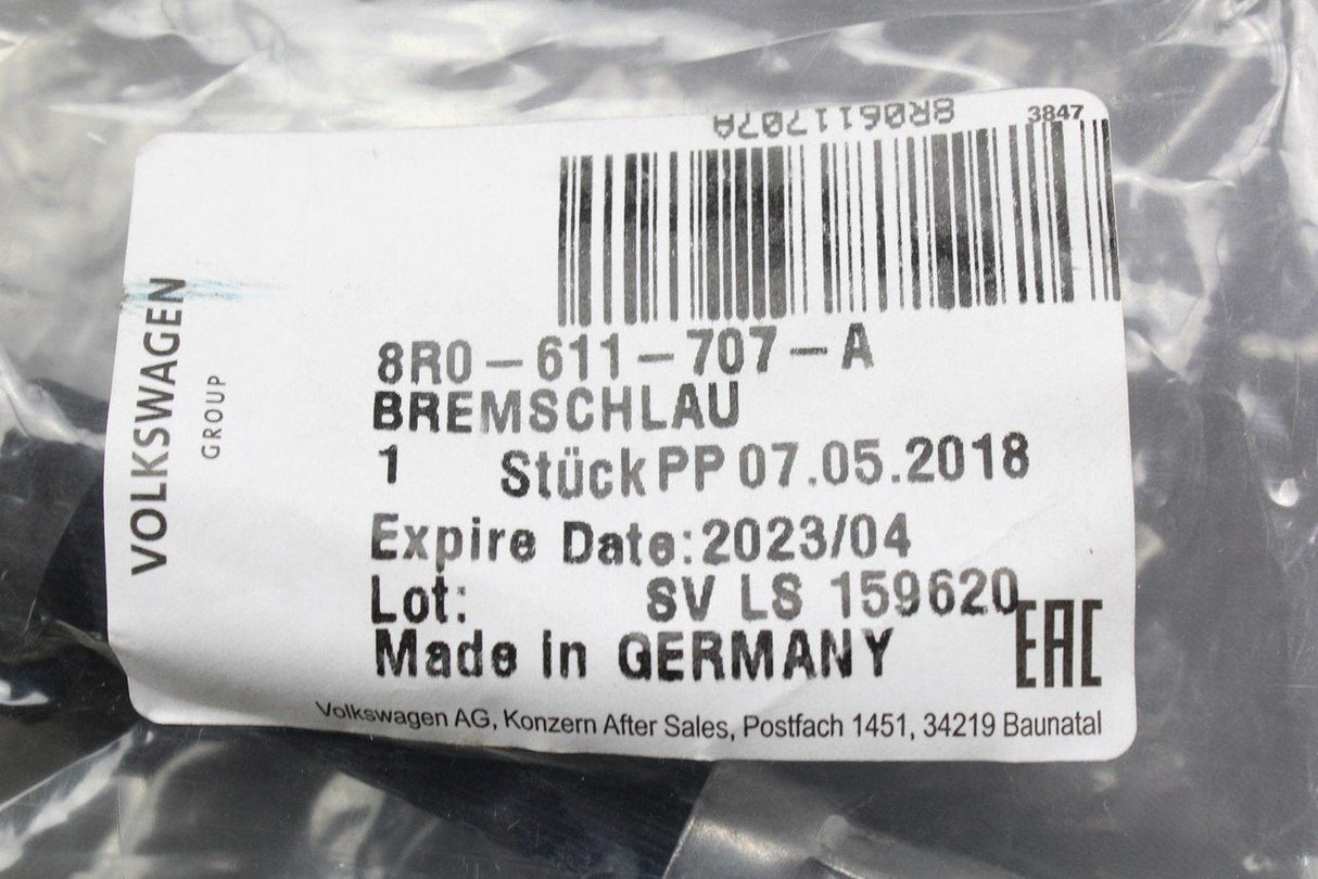 Audi Q5 SQ5 2009-2017 flexi brake hose (front) 8R0611707A