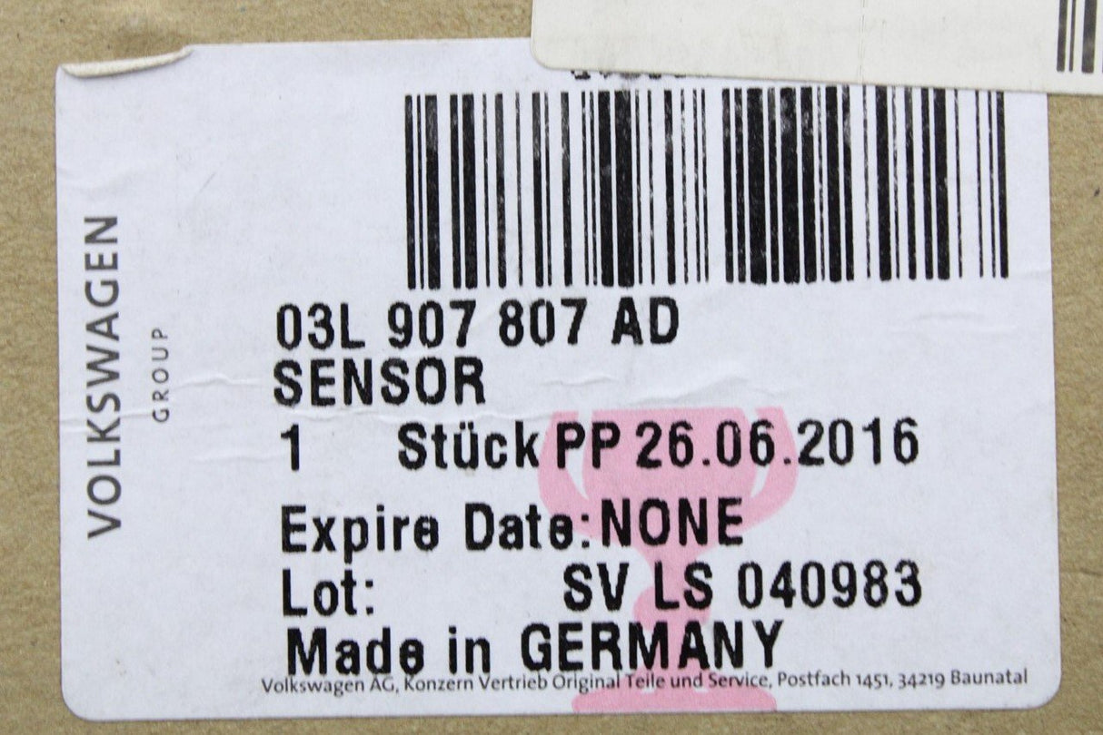 VW Passat Audi A4 SEAT Alhambra NOx oxygen sensor 2.0 TDI CR 03L907807AD