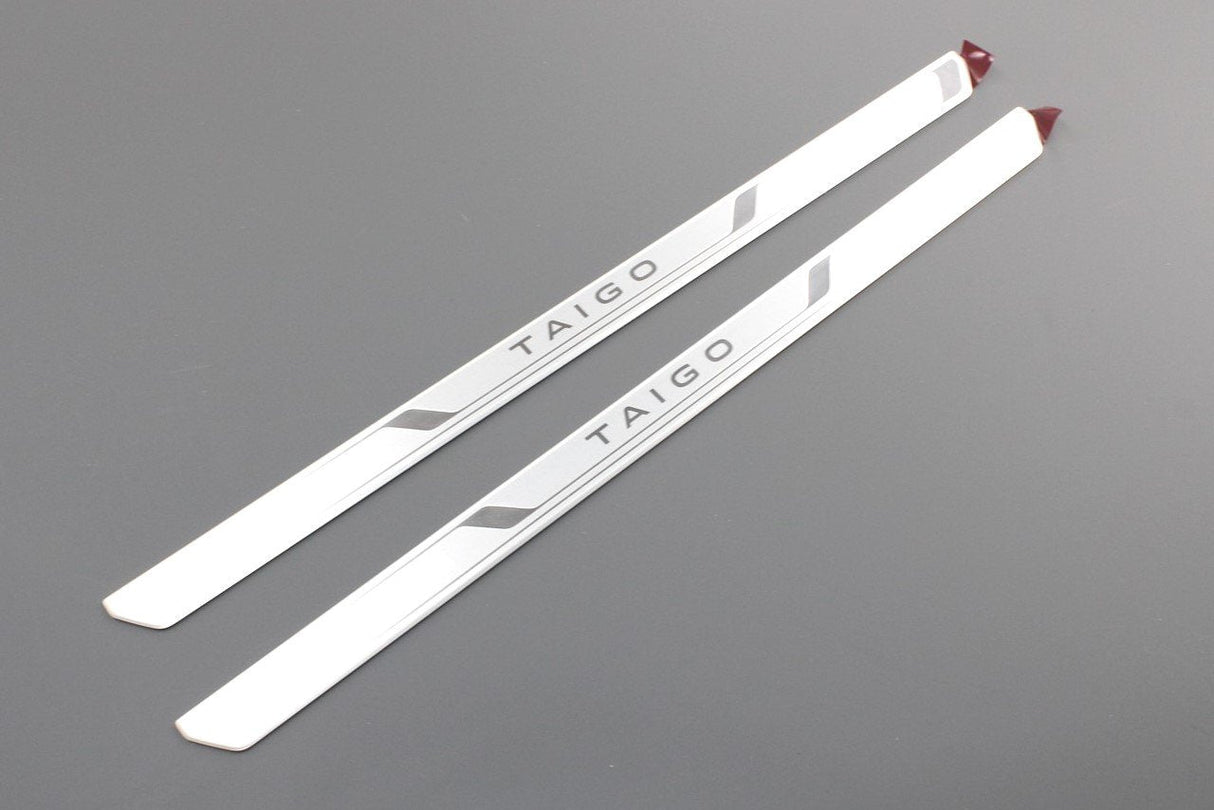 VW Taigo 2022-on aluminium door sill protector strips 2G7071303