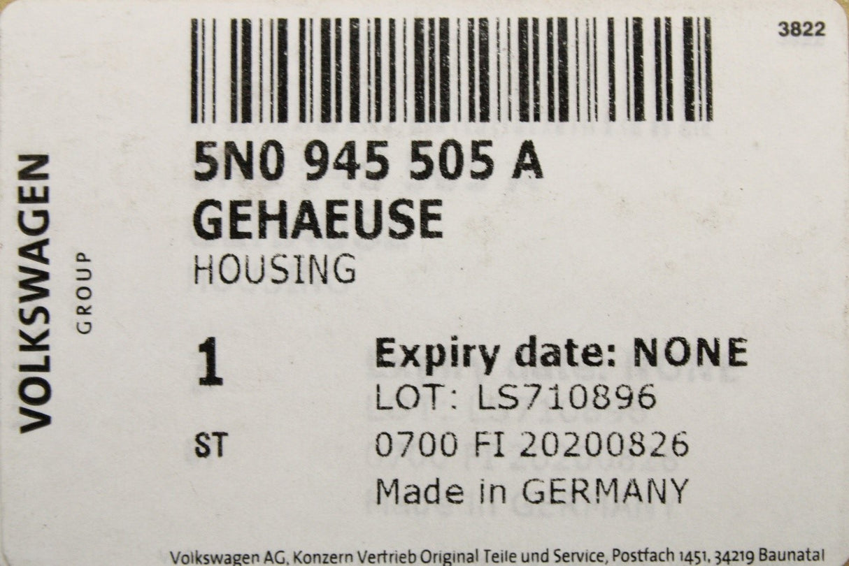 VW Audi Skoda SEAT 2011-on 13-pin trailer socket housing 5N0945505A