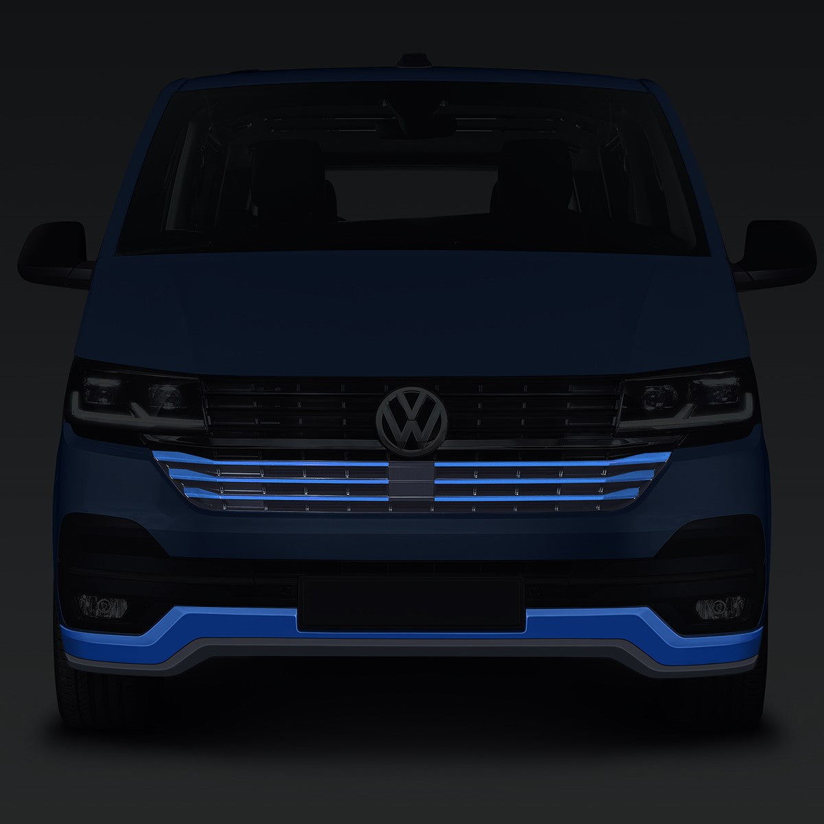 VW Transporter T6.1 2020-on front styling kit (primer) ZGBSGN071616