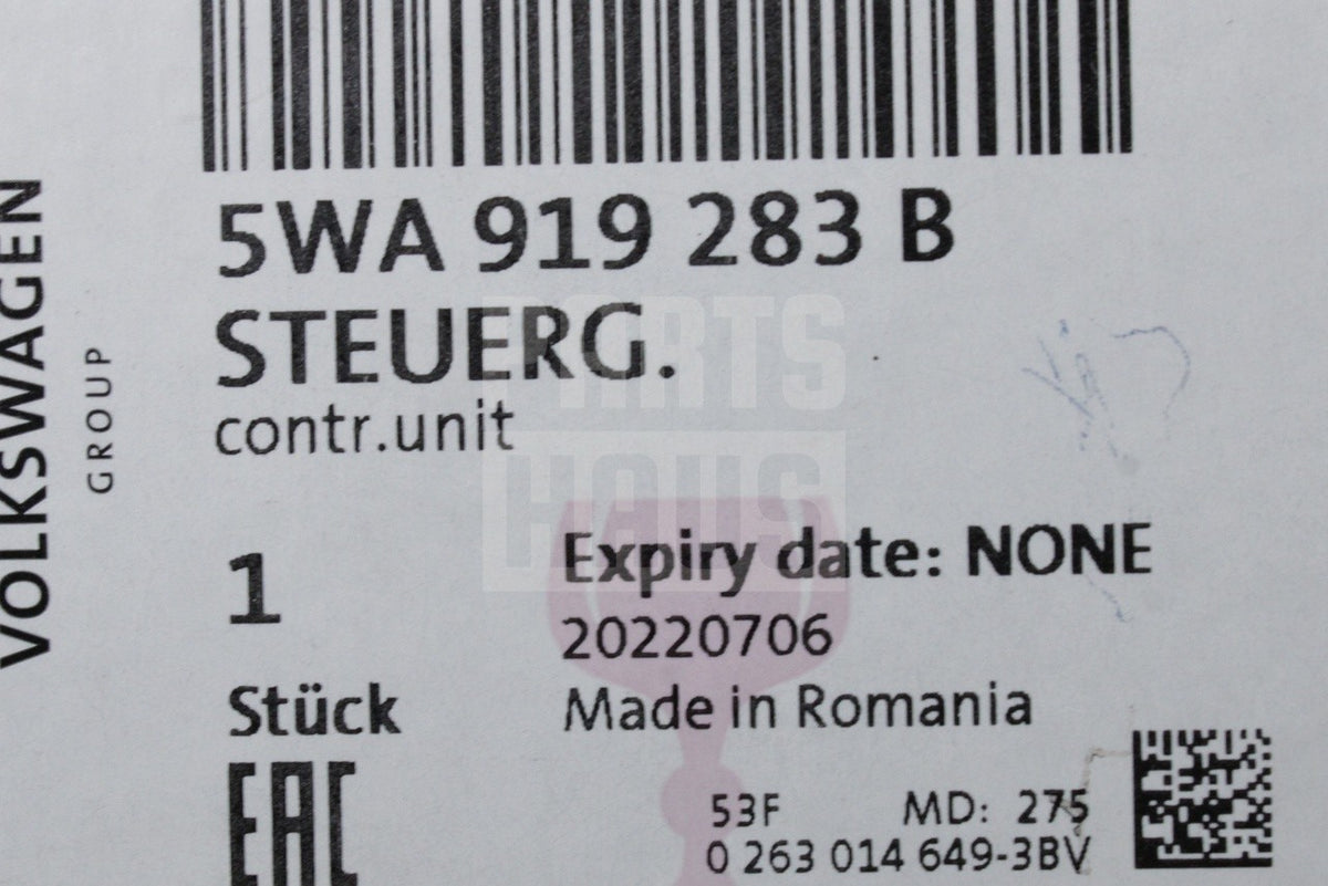 Genuine VW Caddy Audi A3 S3 Skoda Octavia SEAT parking sensor module 5WA919283B