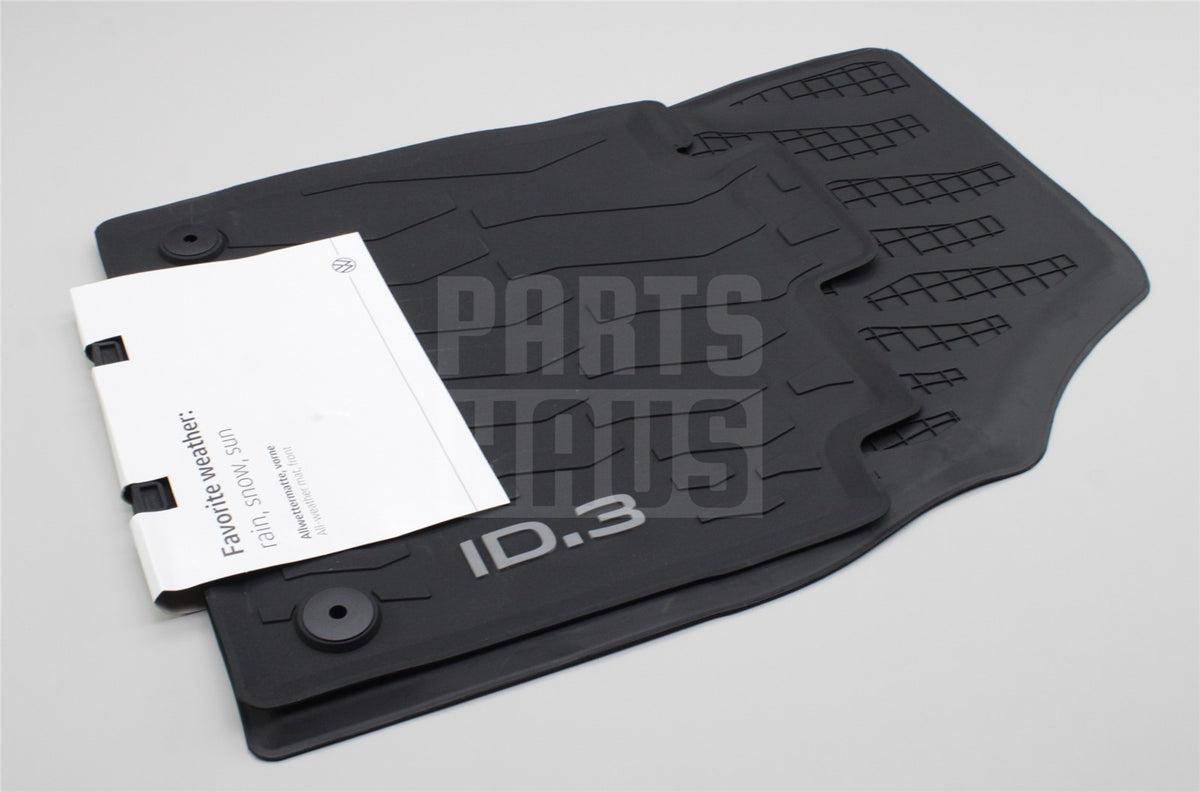 VW ID.3 2020-on front rubber floor mats RHD 10C061502 82V