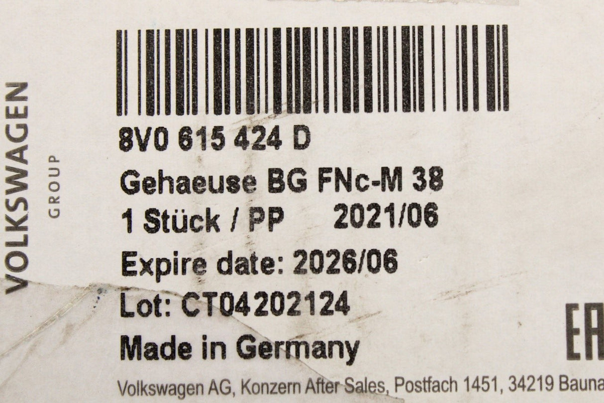 VW Golf Audi A3 Q2 TT Skoda SEAT rear brake caliper (right) 8V0615424D