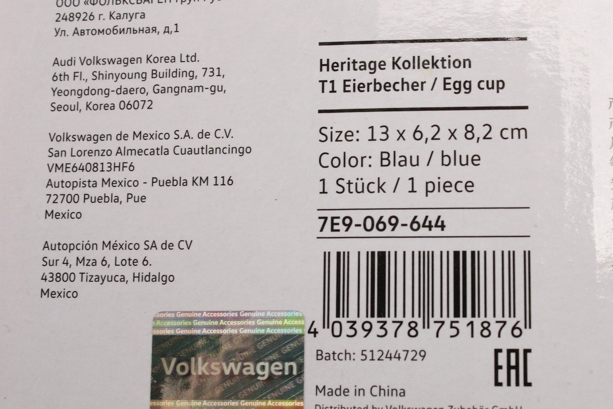 VW heritage collection T1 egg cup 7E9069644