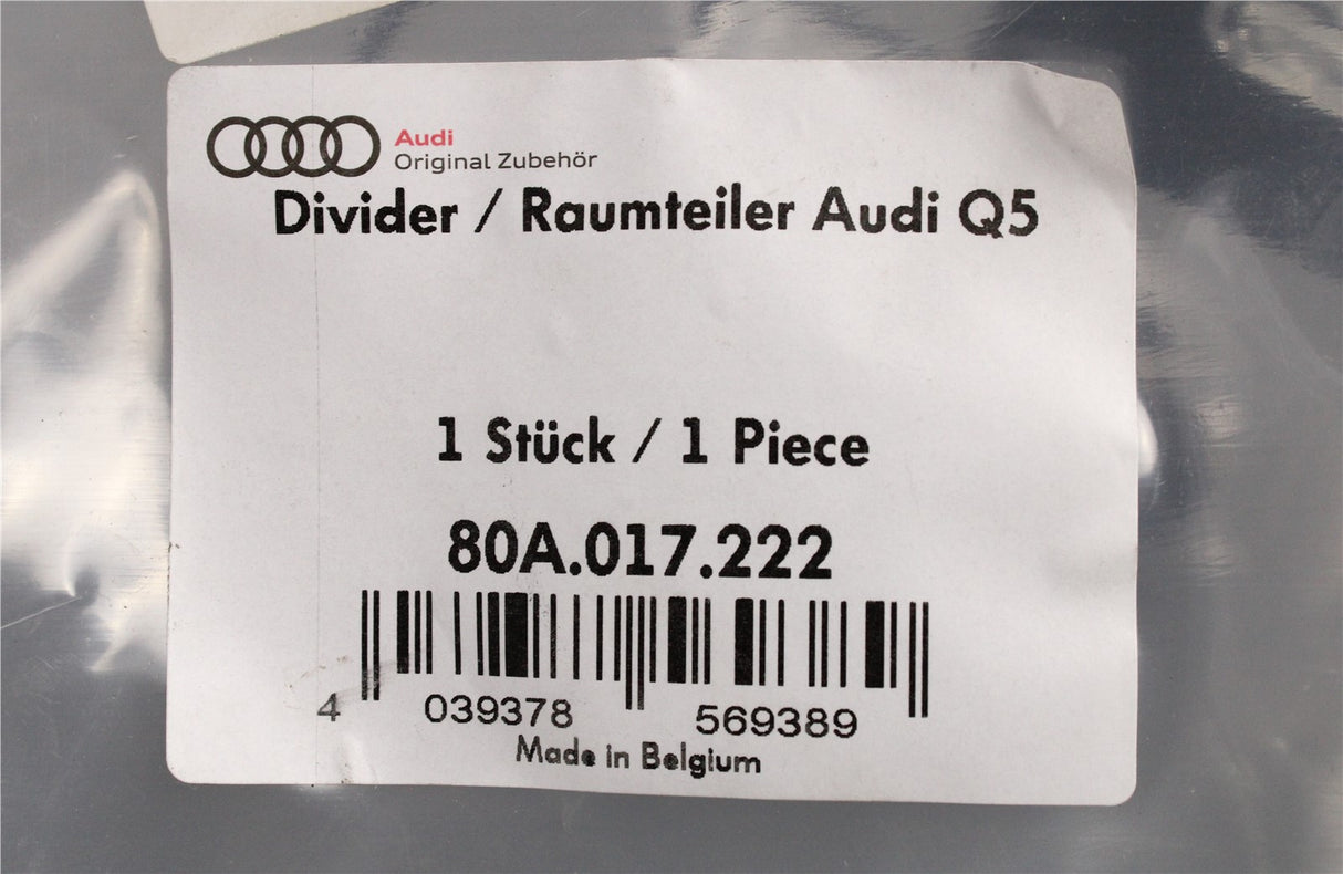 Audi Q5 2017-on dog guard boot partition 80A017222