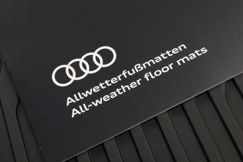 Audi A8 S8 D5 2018-on LWB rubber floor mats (rear) 4N4061512 041