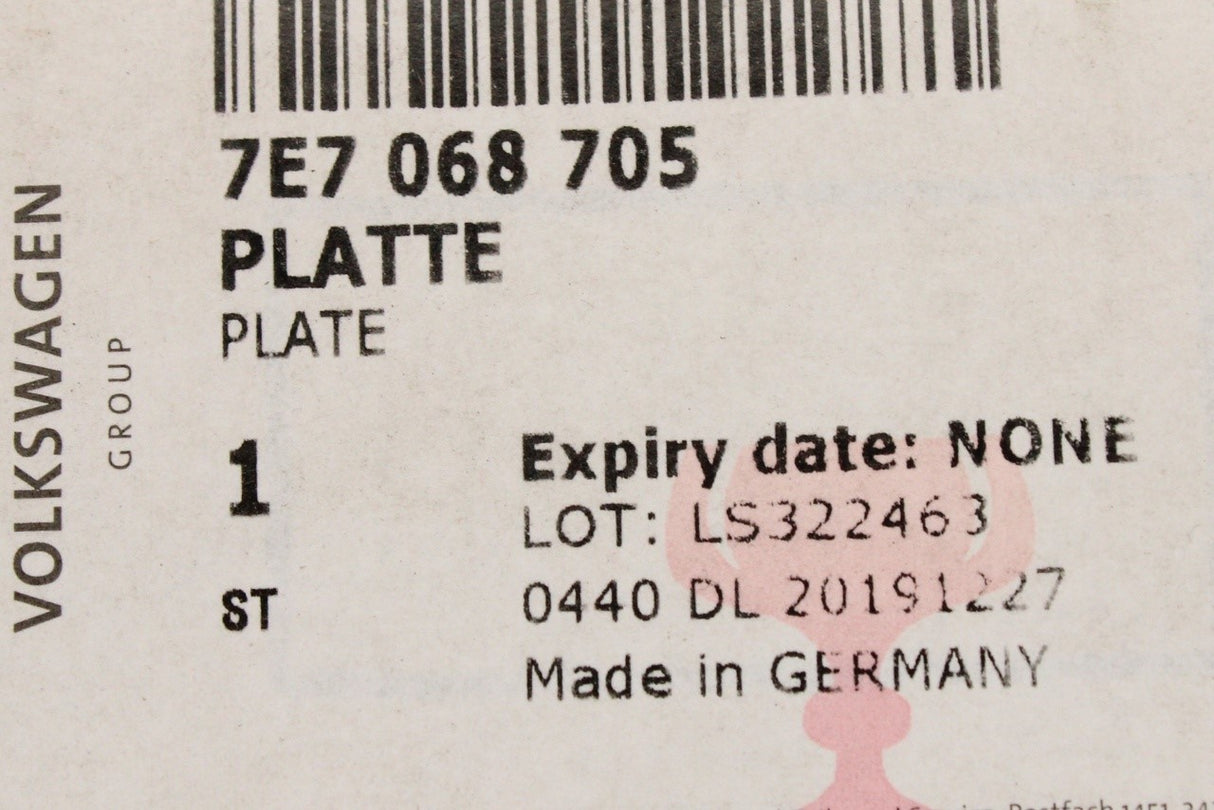 VW California T6 16-19 kitchen sink glass cover plate 7E7068705