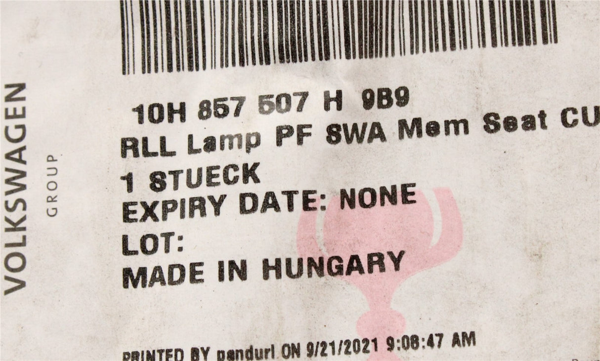 Cupra Born 2022-on RHD wing mirror housing (left) 10H857507H 9B9