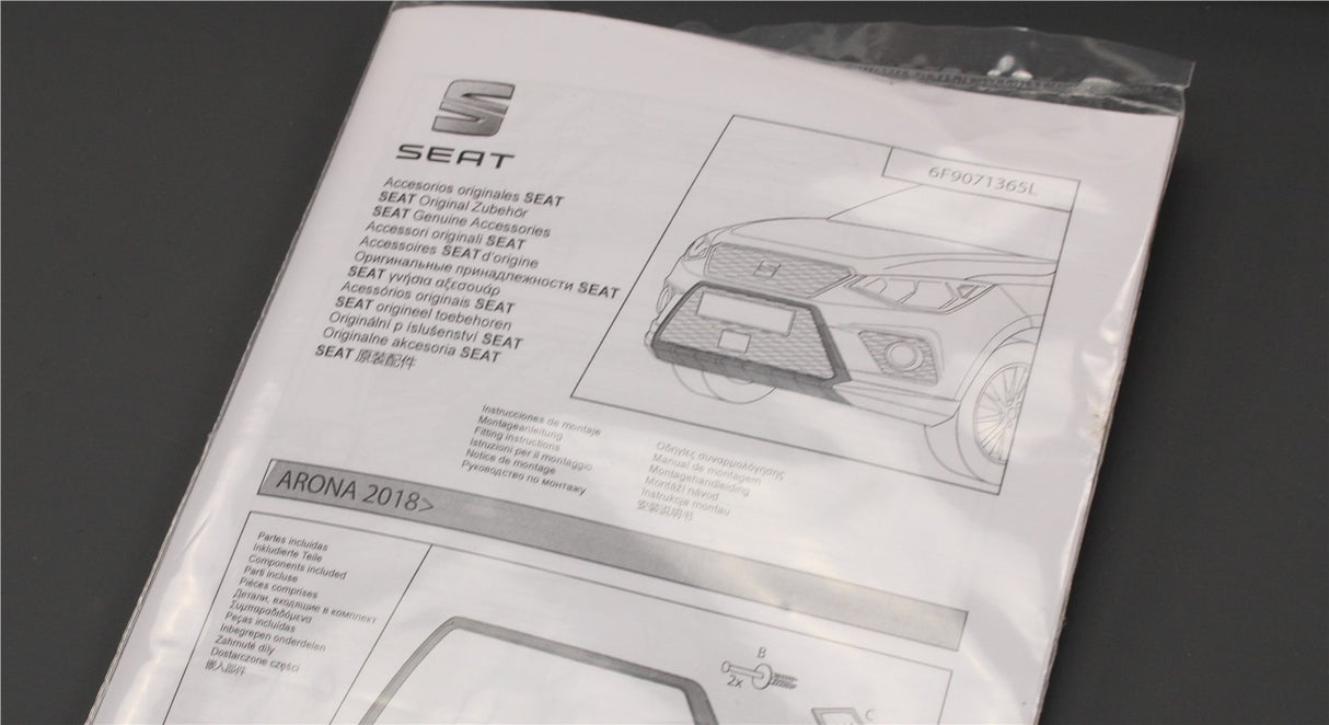 SEAT Arona 18-on front bumper styling kit trim (silver) 6F9071365L