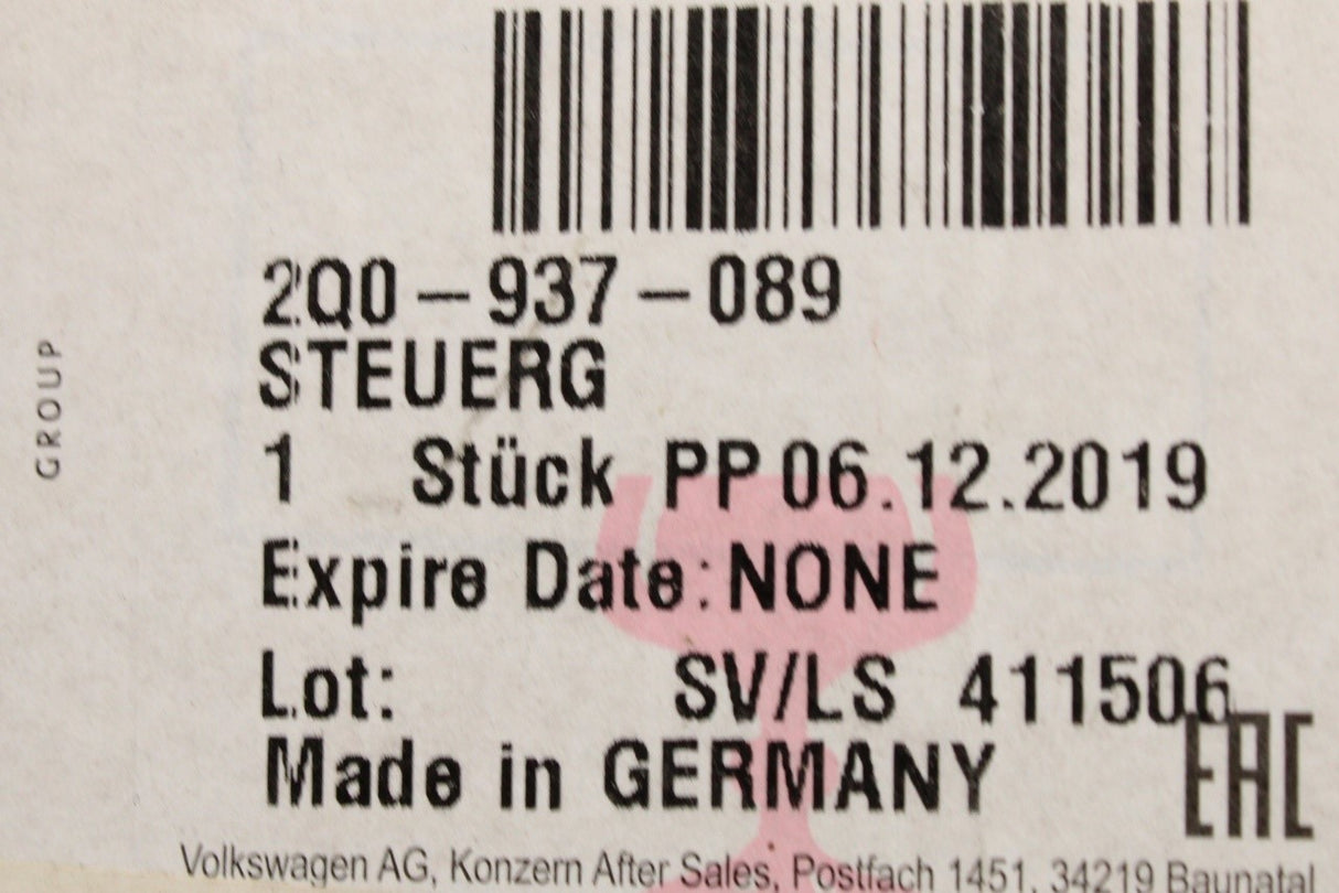 VW Polo AW SEAT Arona Ibiza 6F BCM body control module 2Q0937089