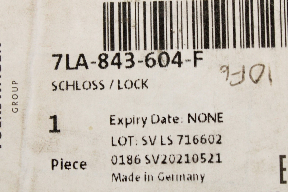 VW Transporter T6.1 2020-on sliding door latch (right) 7LA843604F