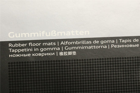 Audi Q7 2007-15 rear rubber floor mats set 4L0061511 041