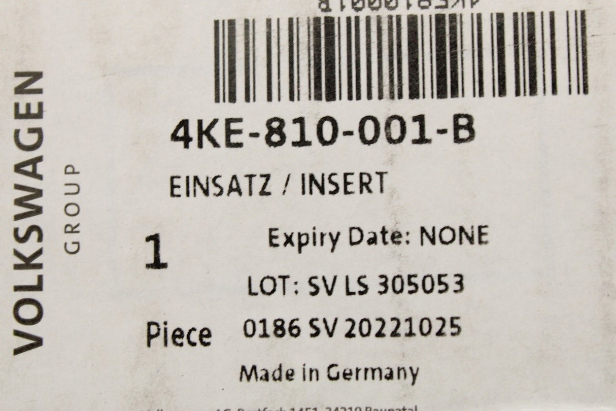 Audi e-tron 2019-on front charging flap insert (left) 4KE810001B