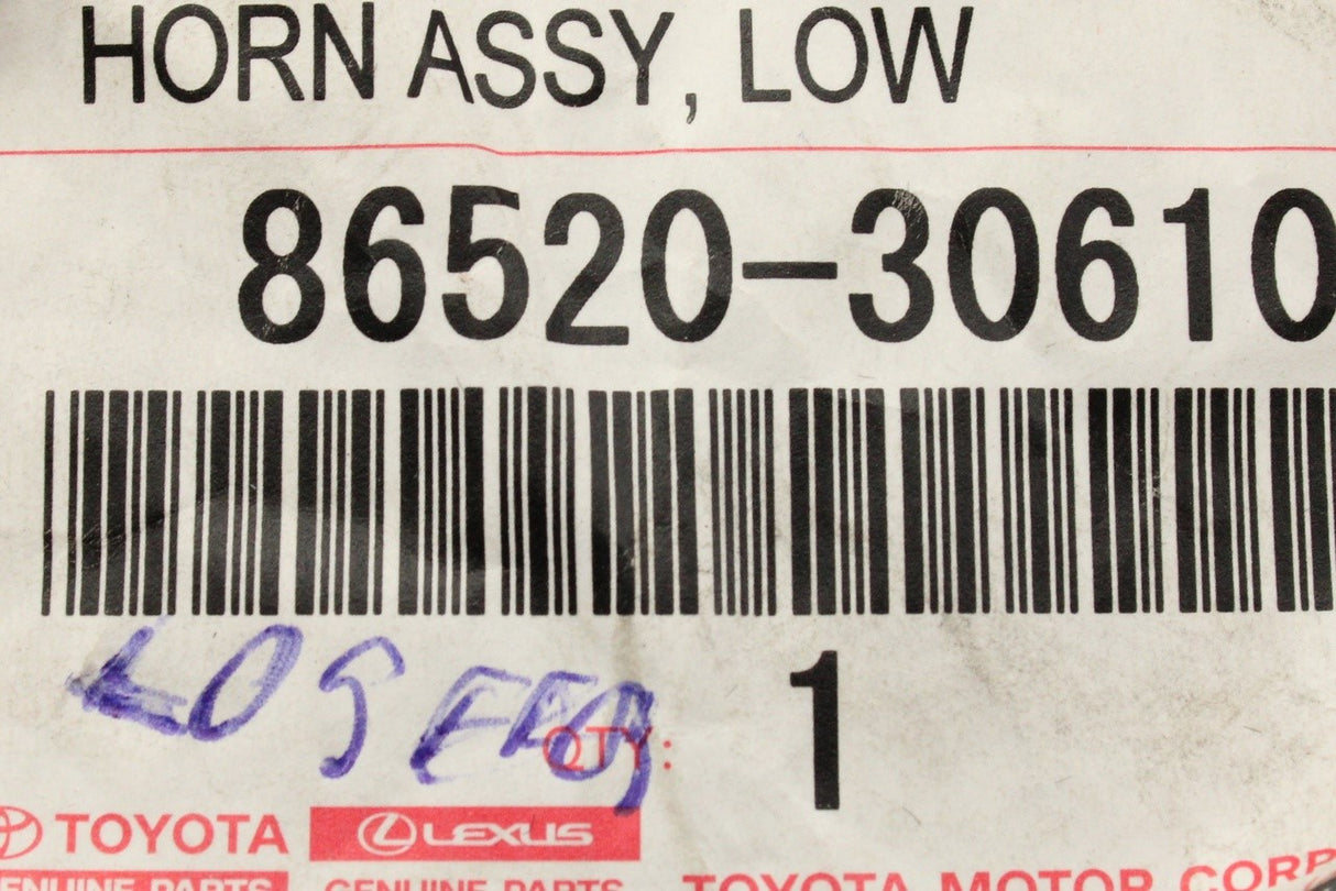 Toyota Crown Lexus  GS IS LS RC350 low pitched horn 86520-30610