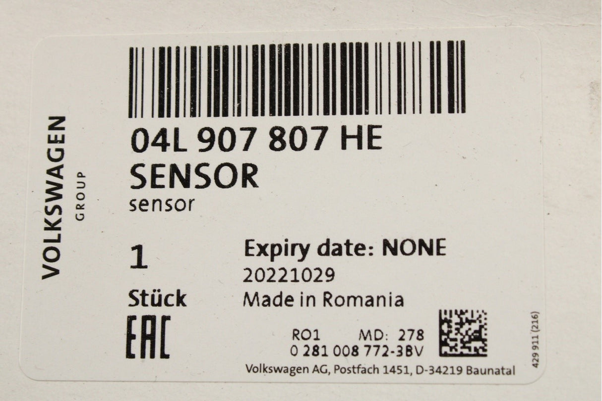 VW Transporter T6.1 2020-on NOx sensor with control unit 04L907807HE