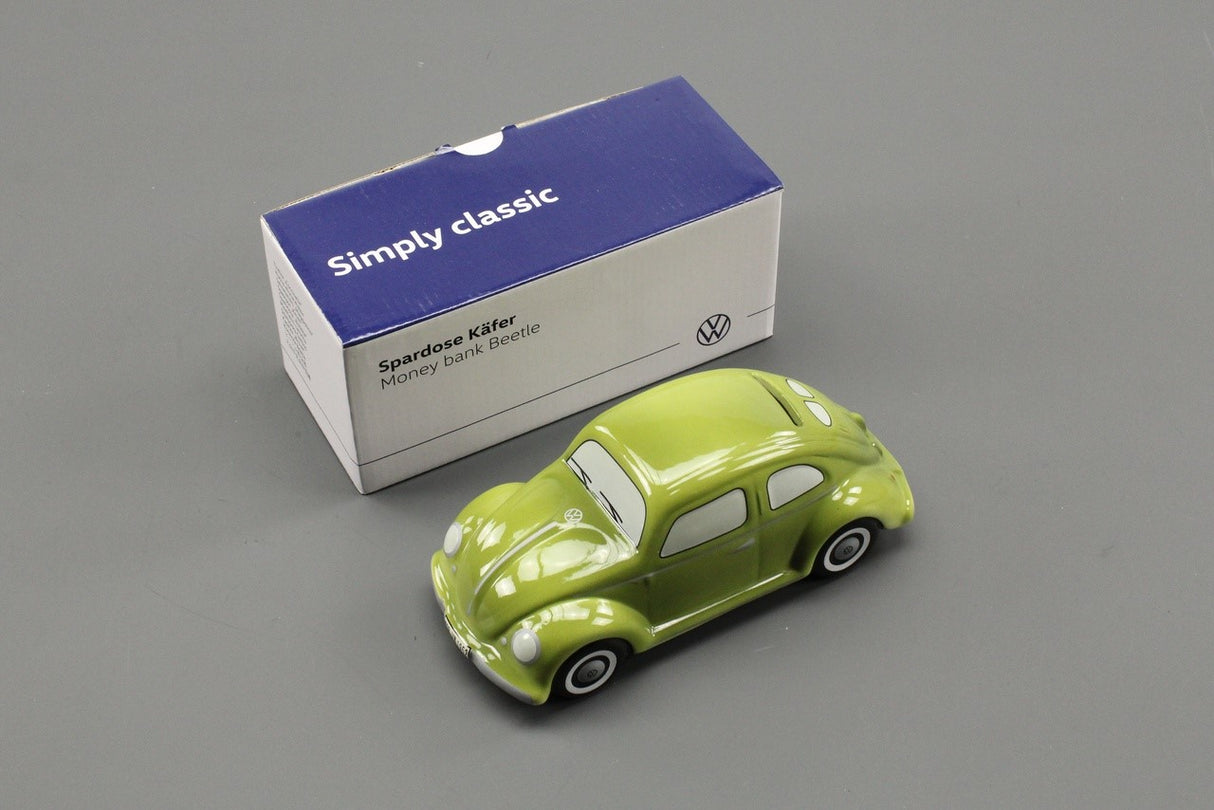 VW Original Beetle moneybox in green 111087709