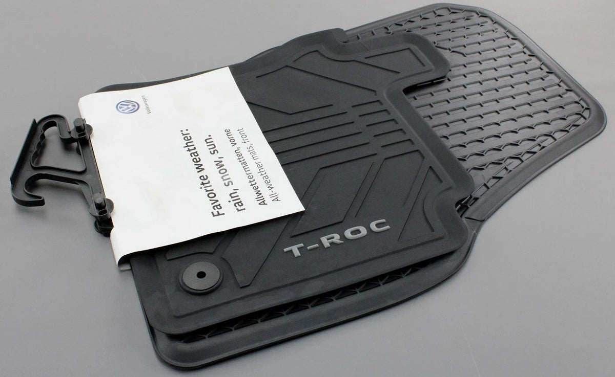 VW T-Roc 2018-26 front and rear rubber floor mats set RHD 2GB061502/512