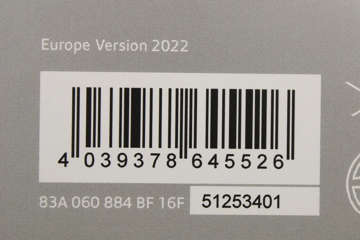 Audi Navigation plus MIB-2P data update Europe version 2022 83A060884BF16F