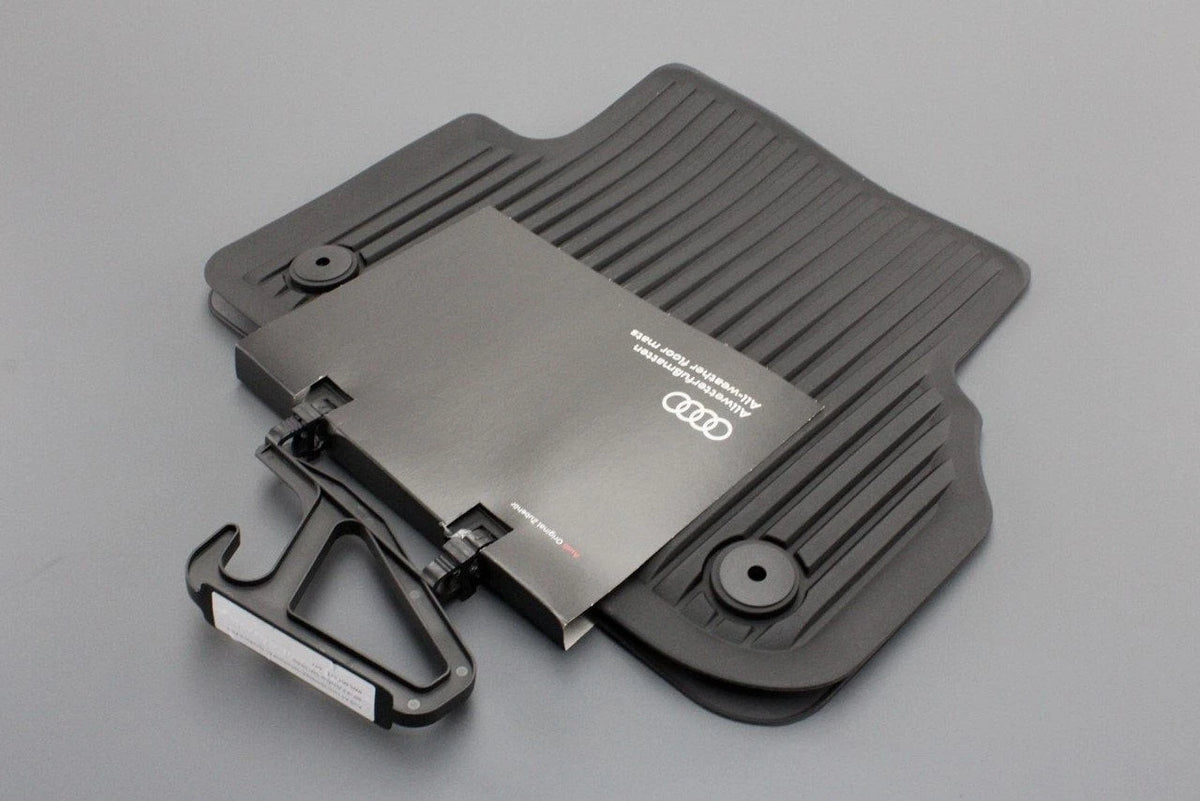 Audi A4 S4 16-on A5 S5 17-on rear rubber floor mats set 8W0061511 041